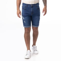 FITS MEN - Short Denim Stretch Hombre Anton Tie