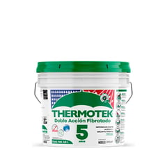 GENERICO - Impermeabilizante de techos Thermotek Doble Acción Fibratado Rojo x4lt