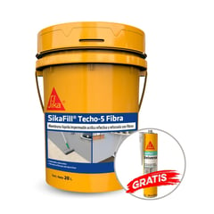 SIKA - Pack Impermeabilizante para techo Sikafill Techo-5 Fibra Gris 20L