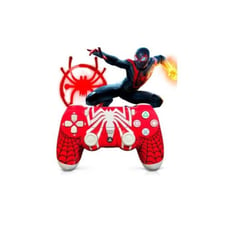 GENERICO - Mando Ps4 Playstation 4 V2 modelo Spiderman.