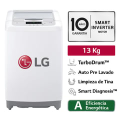 LG - Lavadora Automatica LG WT13WPBK 13K Blanca.