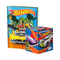 EDITORIAL BERLIN - Hot Wheels, 1 Álbum Tapa Blanda + 1 Cajita (50 Sobres)