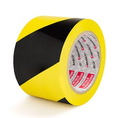 GENERICO - Cinta de Señalización o Delimitadora Amarillo / Negro 50mm x 33mt MIARCO