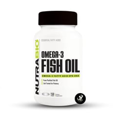 NUTRABIO - Aceite de pescado Omega 3 - 150 cápsulas