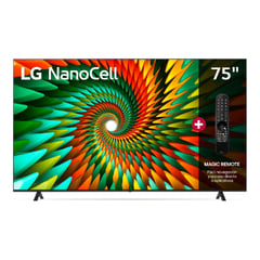 LG - TV LG 75" NANOCELL 4K UHD THINQ AI SMART 75NANO77SRA (2023)