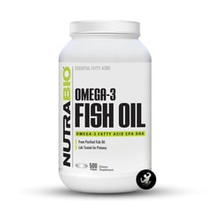 NUTRABIO - Aceite de pescado Omega 3 - 500 cápsulas