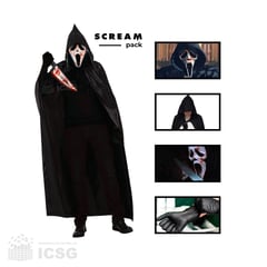 GENERICO - Disfraz SCREAM Halloween Scream Talla M mascara y cuchillo