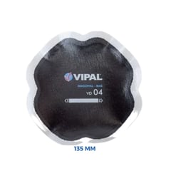 VIPAL - Parche VD-4 para laterales de 2 lonas 135 mm 10 un