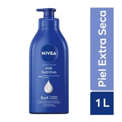 NIVEA - Crema Corporal Milk Nutritiva Piel Extra Seca 1L