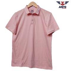 JUST - POLO ROSADO BOX - CAMICERO ALGODON