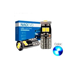 NAOEVO - Luz Led T10 CANBUS Luz Azul W5W Lágrima 600LM