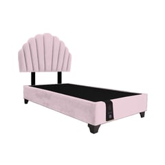 BARAKA HOME - Dormitorio Afrodita + Cabecera patas ajustables 1.5 plz - Rosado