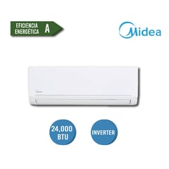 MIDEA - AIRE ACONDICIONADO INVERTER 24000 BTU DE CON 3 AÑOS DE GARANTIA