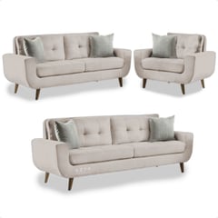 AZYA MUEBLES - Sala 321 Thiago Beige -