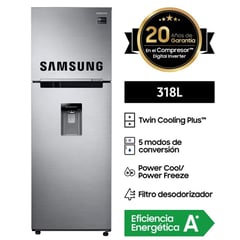 SAMSUNG - Refrigeradora 299 Lt No Frost RT29K571JS8 Silver