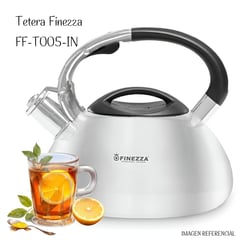 FINEZZA - Tetera de 3.0 Lt Acero Inoxidable de FF-T0055-IN