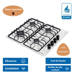 CHALLENGER - Cocina Empotrable GN Inox 4 hornillas SP 6040EI