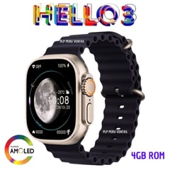 OEM - Hello Watch 3 Ultra 4GB 470mAh Negro