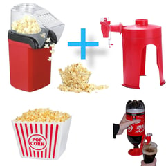 OEM - Combo Canchitero Máquina Cotufa Pop Corn Dispensador de Soda Gaseosa