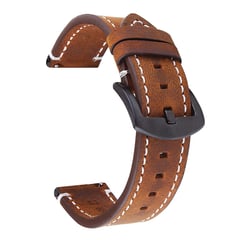 GENERICO - Correa Cuero para Samsung Galaxy Watch 6 / 6 Classic - Marron