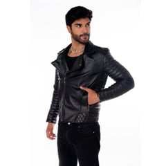 CUEROS MEJIA - CASACA DE CUERO BIKER Mod EMILCE