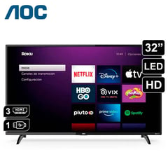 AOC - Televisor 32 SMART TV ROKU HD 32S5195