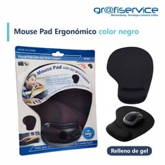 GENERICO - Mouse Pad Ergonómico con Gel Negro