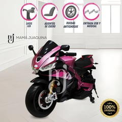 APRIL - Moto a Batería para Niños «YAMAHA» Licenced Pink