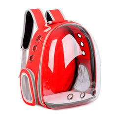 IMPORTADO - Mochila Transportador para Gatos y Perros - Rojo