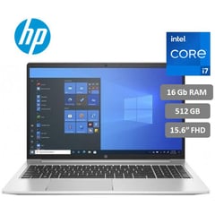 HP - Laptop ProBook 450 G9 Core i7-1255U 16GB RAM 512GB SSD Pantalla 15.6" Windows 11 Pro.