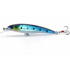 GENERICO - Señuelo de pesca minnow blue black spark