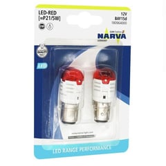 NARVA - Luces Led 2 Contactos P21/5W Rojo