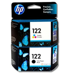 HP - Kit Tinta 122 Negro Tricolor