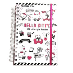 HISEEU - SANRIO AGENDA 2024 TAMAÑO A5 LIFE STYLE HELLO KITTY