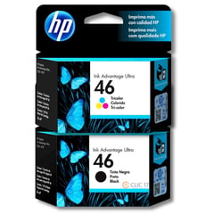 HP - Kit Tinta 46 Negro Tricolor Original