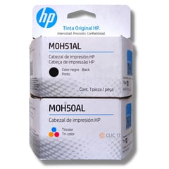 HP - Kit Cabezal M0H51AL M0H50AL Negro Tricolor Original