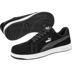 PUMA - ZAPATILLA DE SEGURIDAD ICONIC SUEDE BLACK LOW