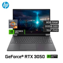 HP - Laptop Victus 15-fb0128la R5 5600H 8gb ddr4 512gb ssd 4g video RTX 3050 15.6 Fhd 144hz window11