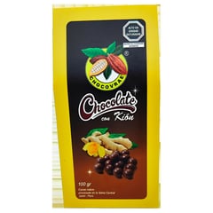 CHANCHAMAYO HIGHLAND COFFEE - Chocolate con kión orgánico caja x100 gr