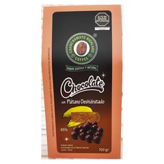 CHANCHAMAYO HIGHLAND COFFEE - Chocolate con plátano isla orgánico caja x100 gr