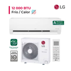 LG - AIRE ACONDICIONADO SPLIT DE 12,000 BTU/H INVERTER FRIO/CALOR