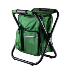 GENERICO - Mochila Cooler con Asiento Plegable Verde