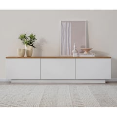 VENTITAS HOME - Mesa de Tv 55” Valessio Duna y Blanco