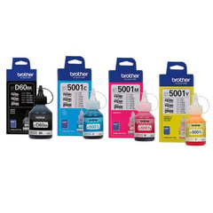 BROTHER - KIT de 4 Tintas Btd60bk / Bt5001c / Bt5001m / Bt5001y