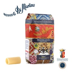 PASTIFICIO G DI MARTINO - Mezzi Rigatoni italiano premium x 500gr 14% prot DI MARTINO