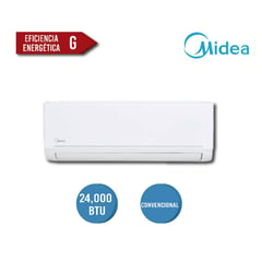 MIDEA - AIRE ACONDICIONADO MINISPLIT DE 24000 BTU CON 2 AÑOS DE GARANTIA