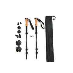 GENERICO - Set de Bastones para Trekking Par - Black Marker