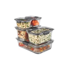 RUBBERMAID - Set Hermeticos Brilliance Vidrio 10 piezas