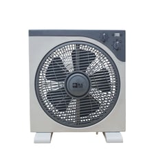 GENERICO - Ventilador Cuadrado de Mesa 12" 3 Velocidades con Timer