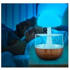 IMPORTADO - Humidificador Aromatizador de Nubes Difusor RGB Lluvia Relajante